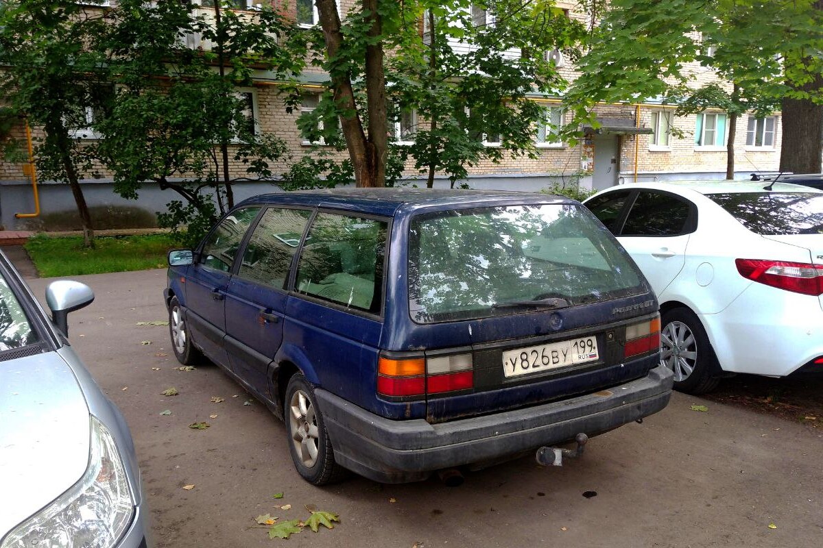 Москва, № У 826 ВУ 199 — Volkswagen Passat (B3) '88-93