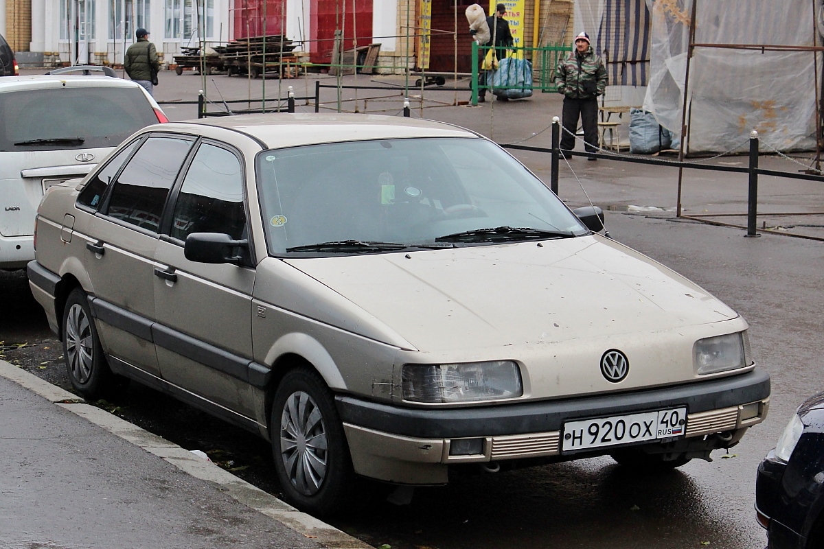 Калужская область, № Н 920 ОХ 40 — Volkswagen Passat (B3) '88-93
