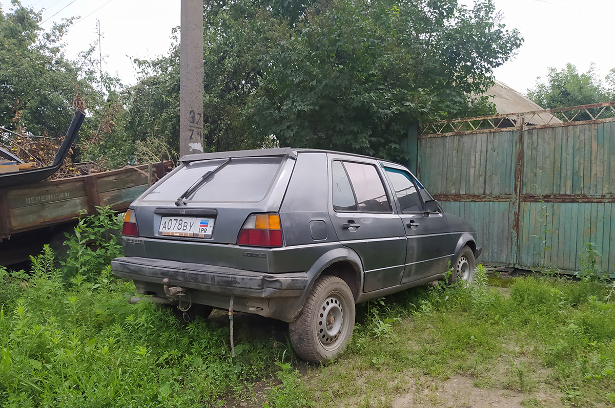 Луганская область, № А 078 ВУ — Volkswagen Golf (Typ 19) '83-92