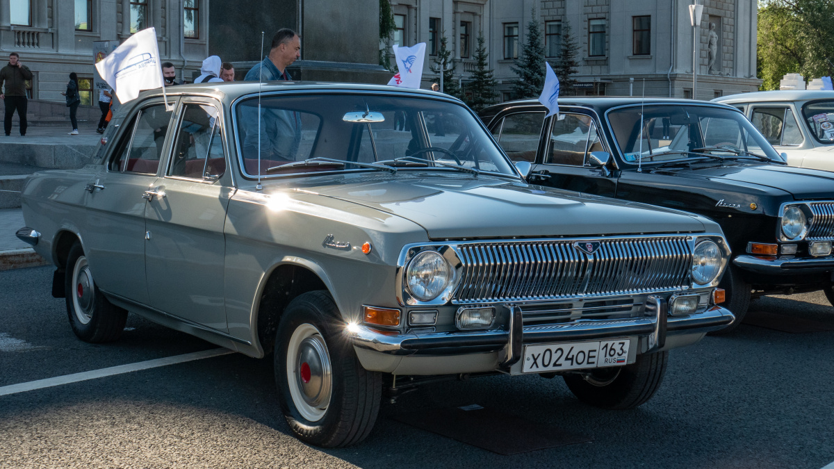 Самарская область, № Х 024 ОЕ 163 — ГАЗ-24 Волга '68-86; Самарская область — Ретро-парад в честь Дня Города 12 сентября 2021 г.