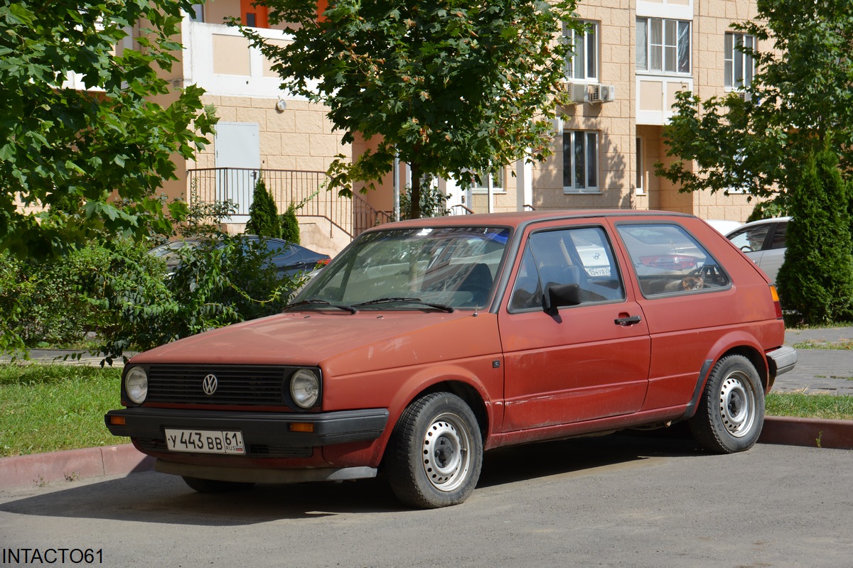 Ростовская область, № У 443 ВВ 61 — Volkswagen Golf (Typ 19) '83-92