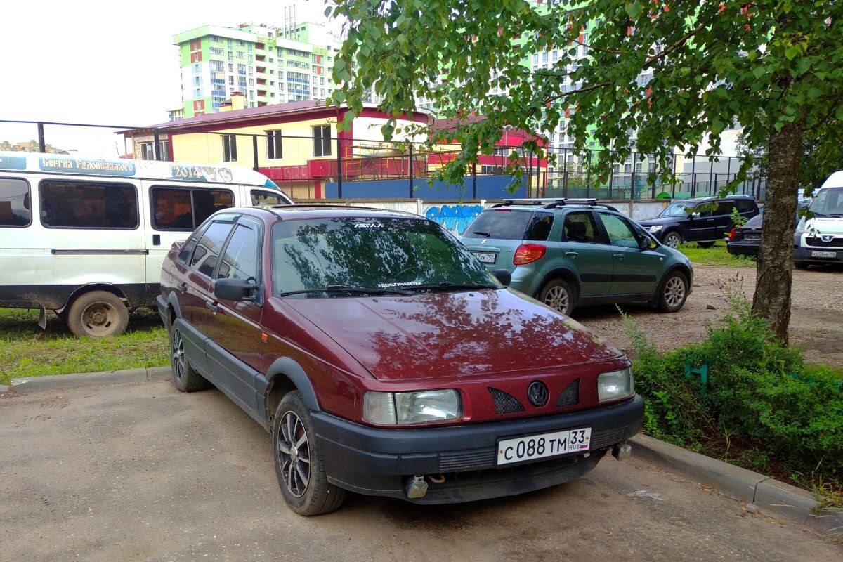 Владимирская область, № С 088 ТМ 33 — Volkswagen Passat (B3) '88-93