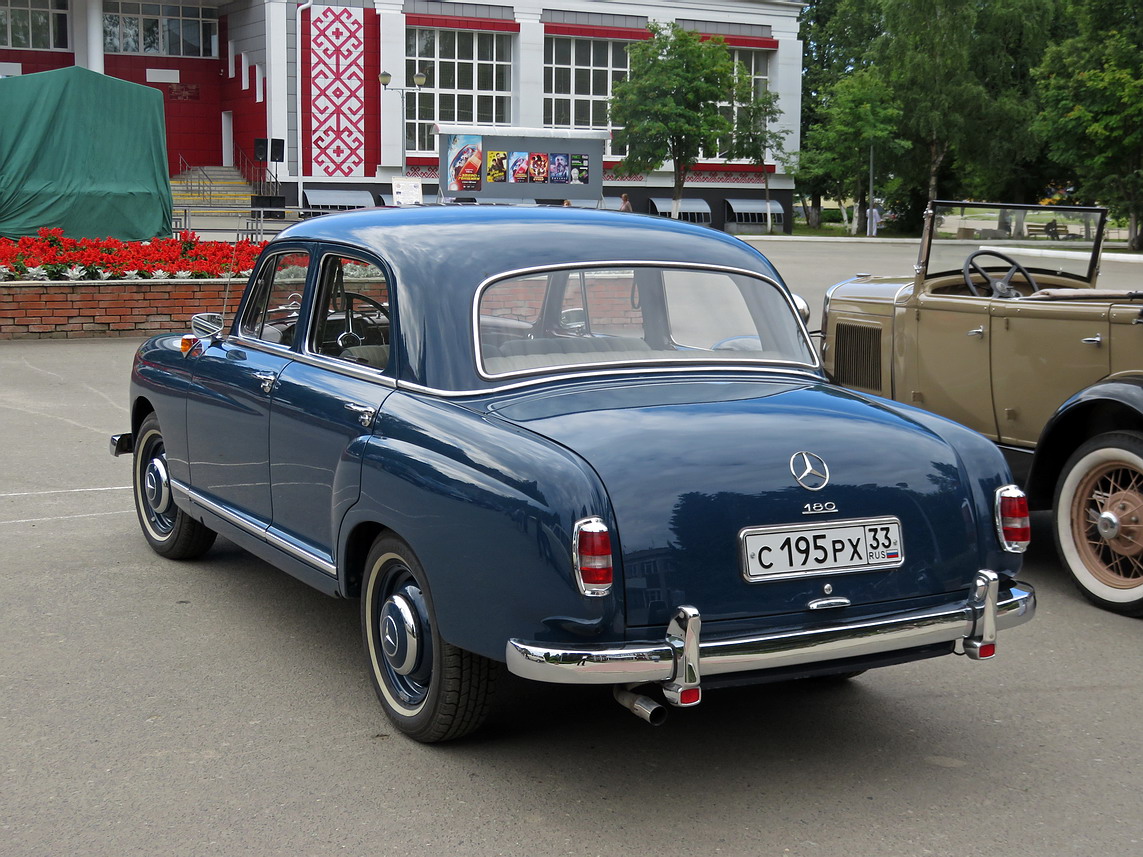 Марий Эл, № С 195 РХ 33 — Mercedes-Benz (W180) '54-59; Марий Эл — Новый Торъял. Выставка ретро-автомобилей 2023