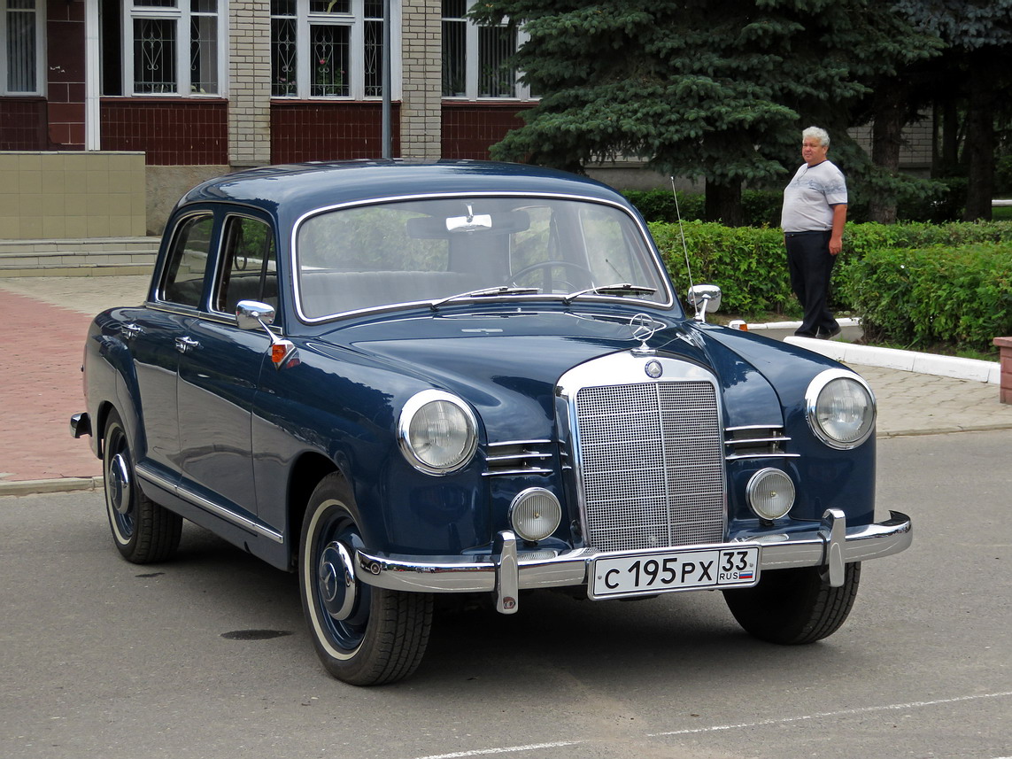 Марий Эл, № С 195 РХ 33 — Mercedes-Benz (W180) '54-59; Марий Эл — Новый Торъял. Выставка ретро-автомобилей 2023