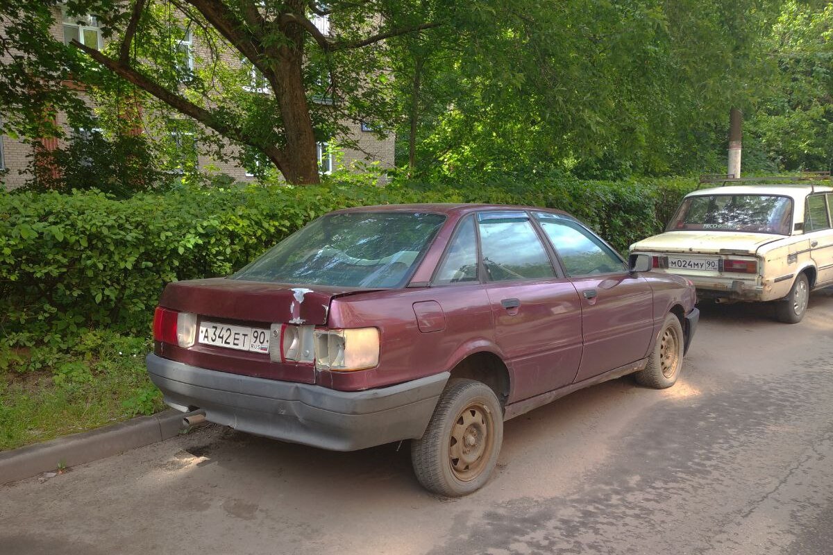 Московская область, № А 342 ЕТ 90 — Audi 80 (B3) '86-91