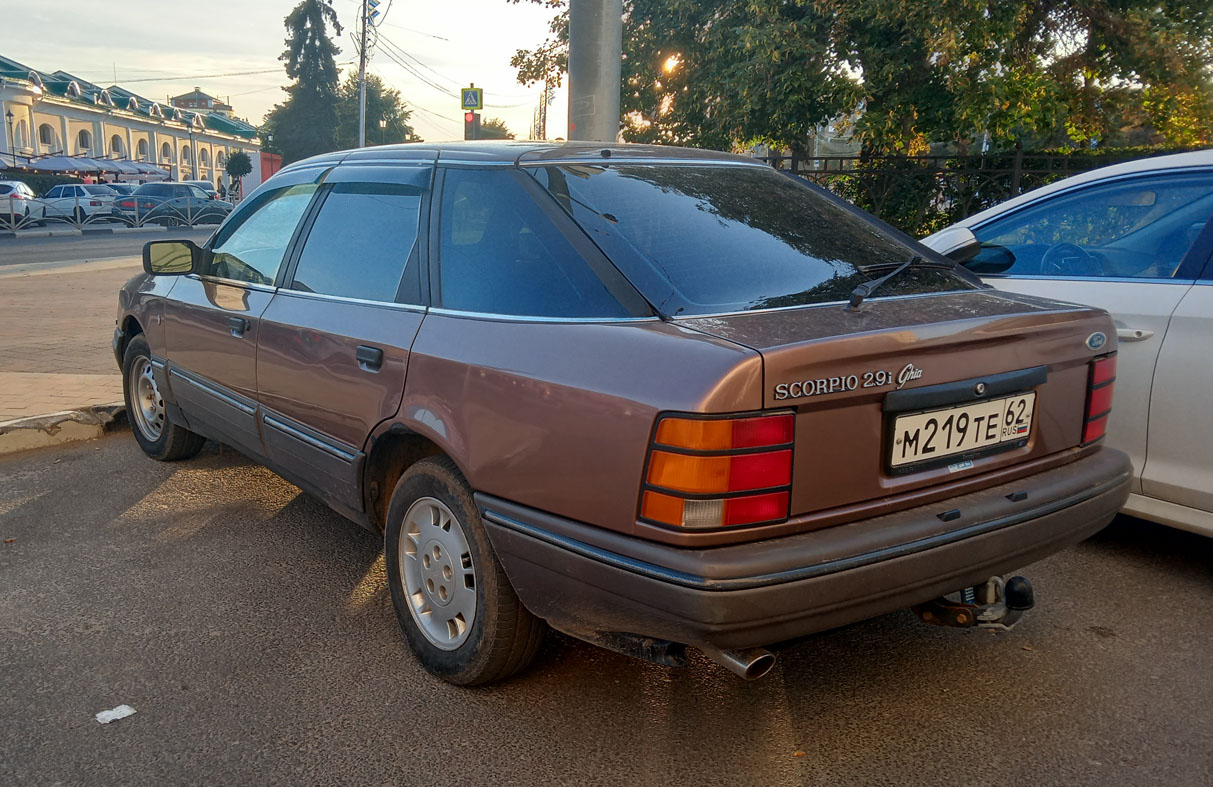 Рязанская область, № М 219 ТЕ 62 — Ford Scorpio (1G) '85-94