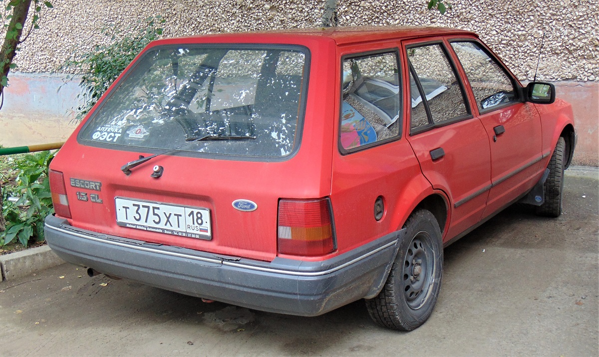 Удмуртия, № Т 375 ХТ 18 — Ford Escort MkIV '86-92