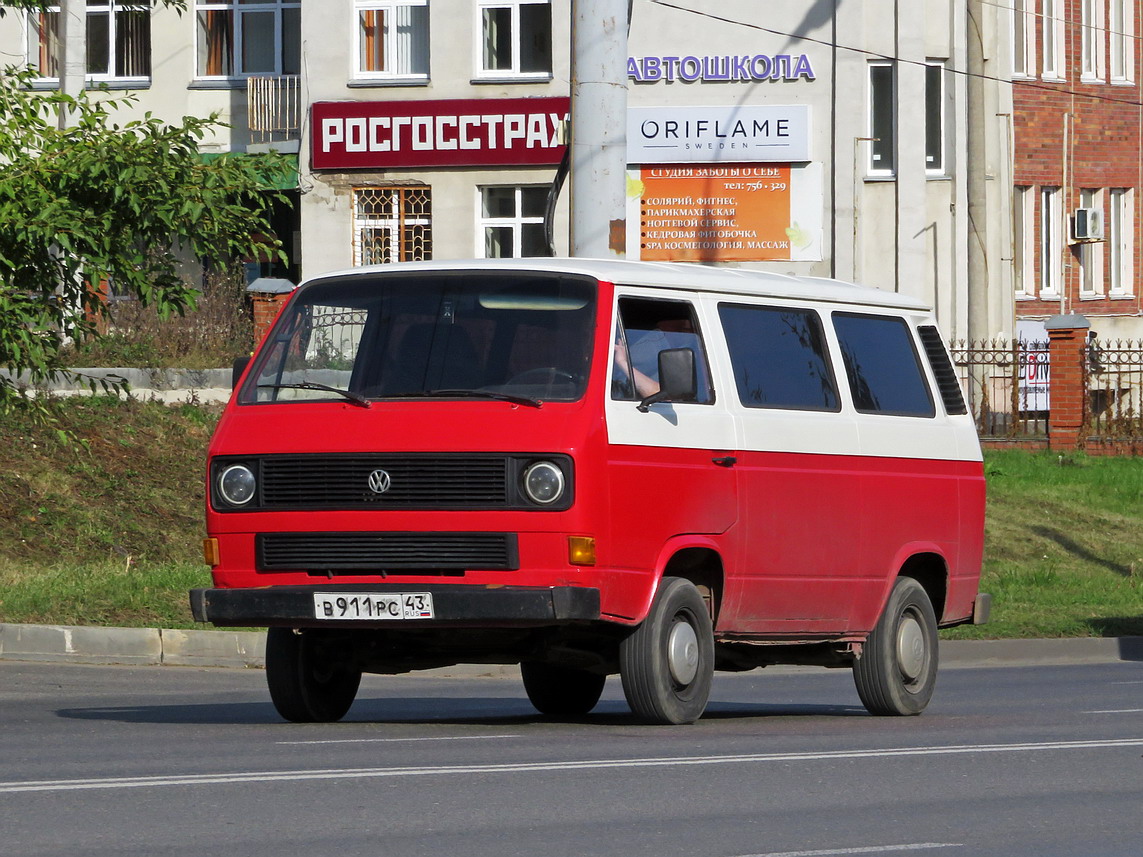 Кировская область, № В 911 РС 43 — Volkswagen Typ 2 (Т3) '79-92