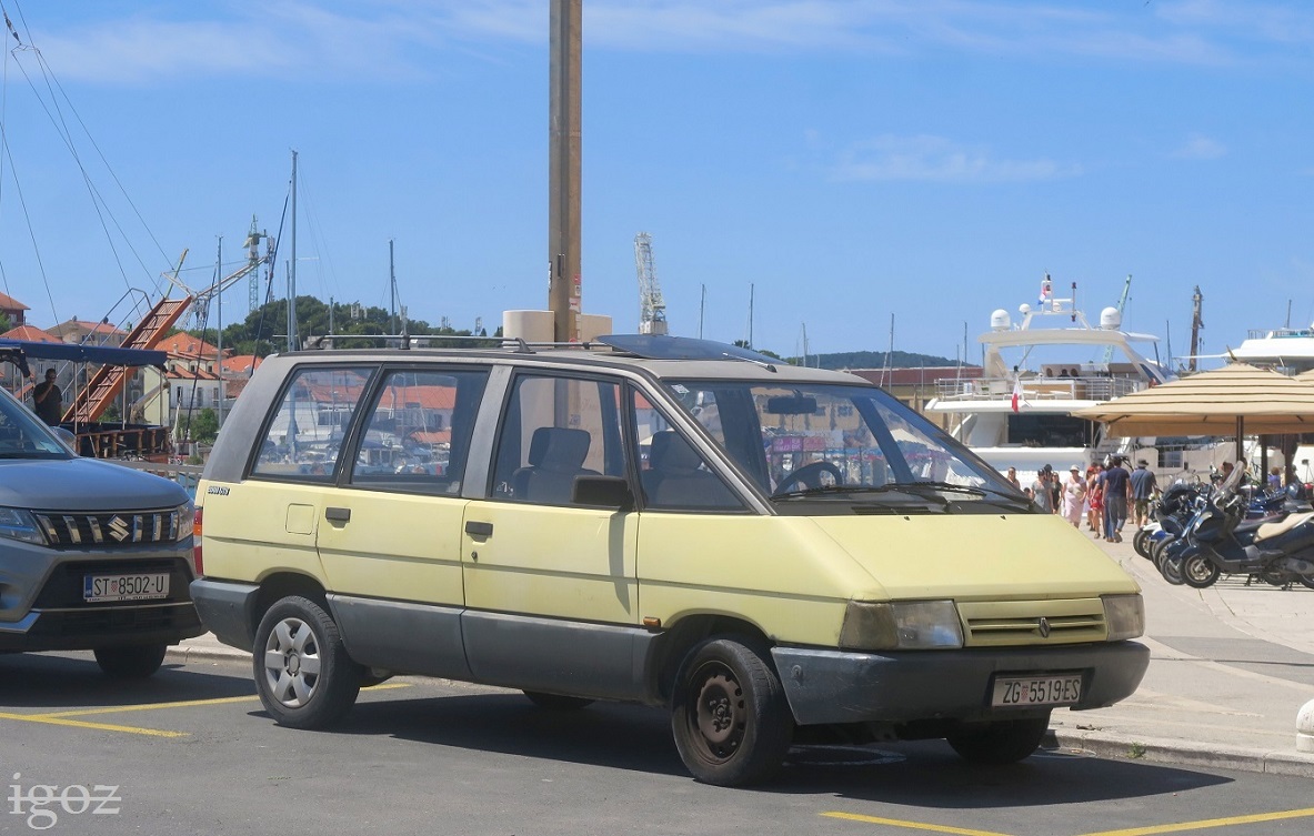Хорватия, № ZG 5519-ES — Renault Espace (1G) '84-91