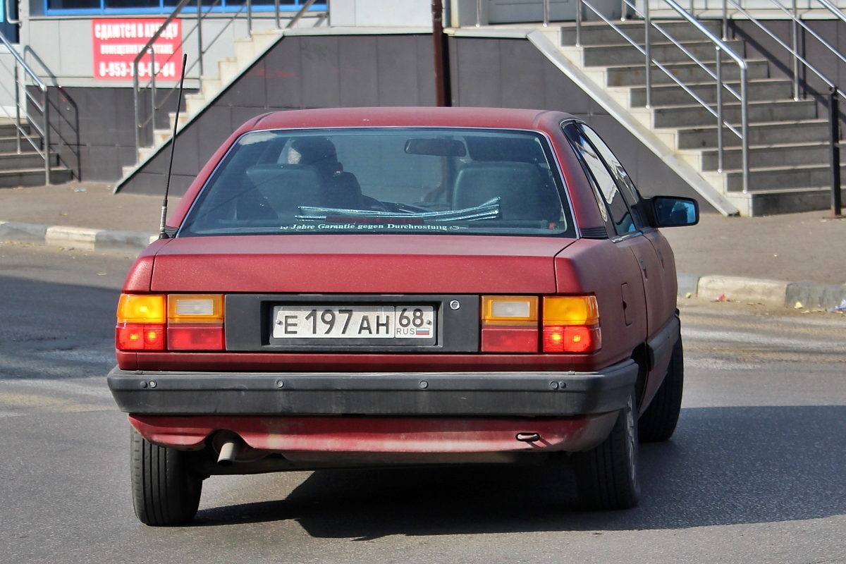 Тамбовская область, № Е 197 АН 68 — Audi 100 (C3) '82-91