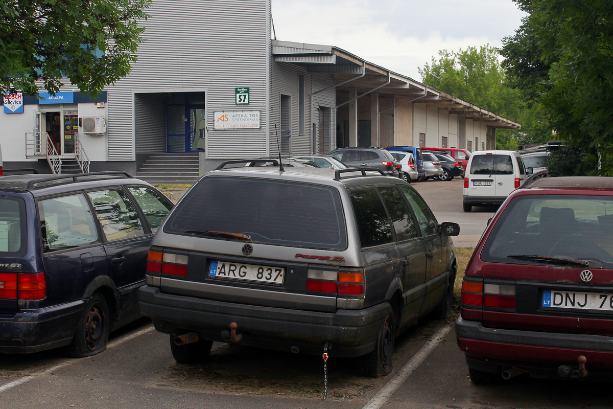 Литва, № ARG 837 — Volkswagen Passat (B3) '88-93