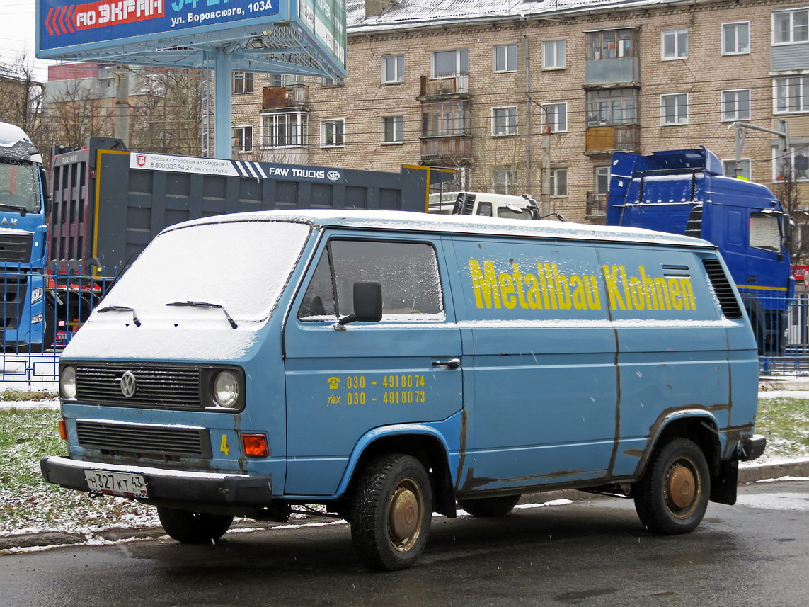 Кировская область, № Н 327 КТ 43 — Volkswagen Typ 2 (Т3) '79-92