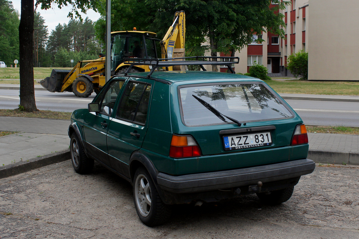 Литва, № AZZ 831 — Volkswagen Golf (Typ 19) '83-92