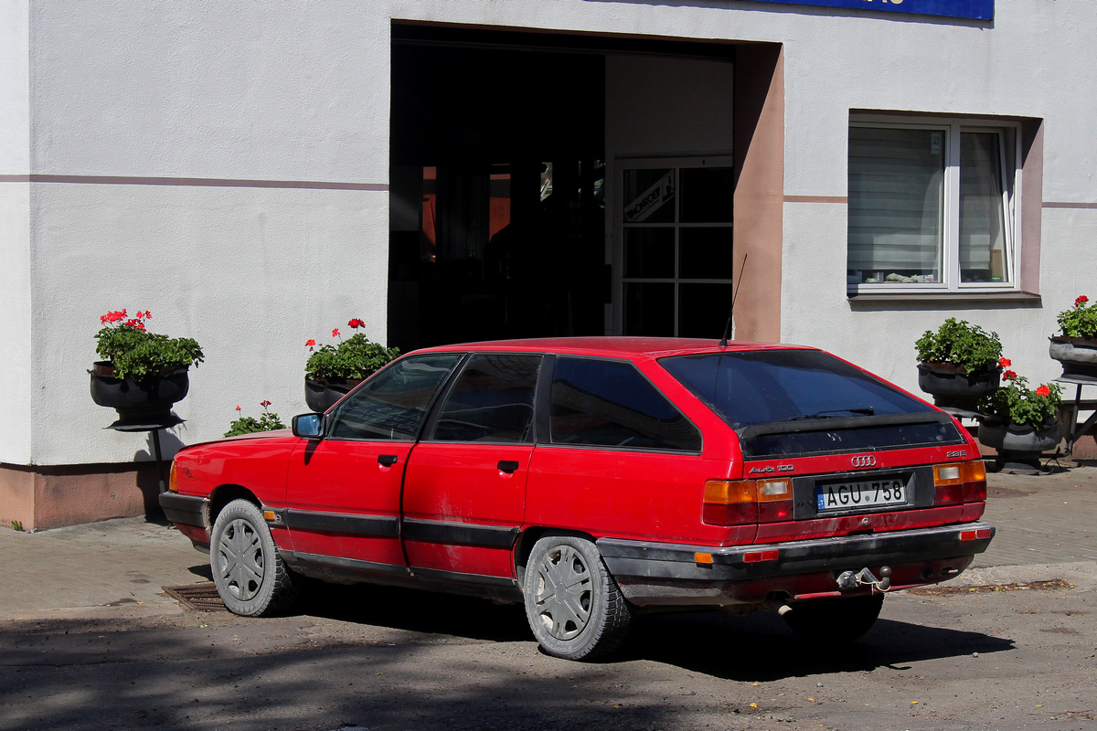 Литва, № AGU 758 — Audi 100 Avant (C3) '82-91