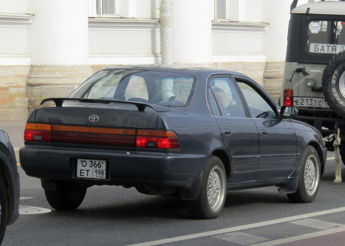 Санкт-Петербург, № О 366 ЕТ 198 — Toyota Corolla (E100) '91-02