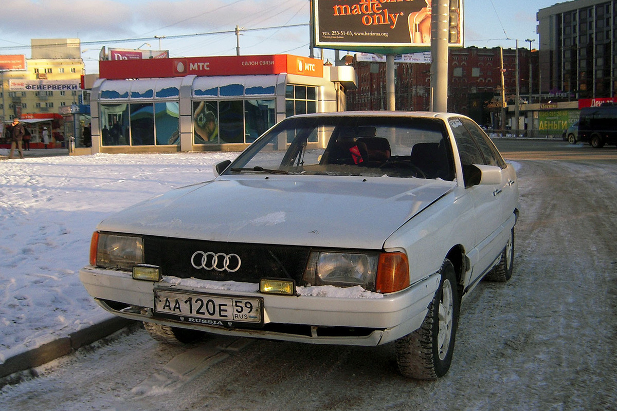 Пермский край, № АА 120 Е 59 — Audi 100 (C3) '82-91