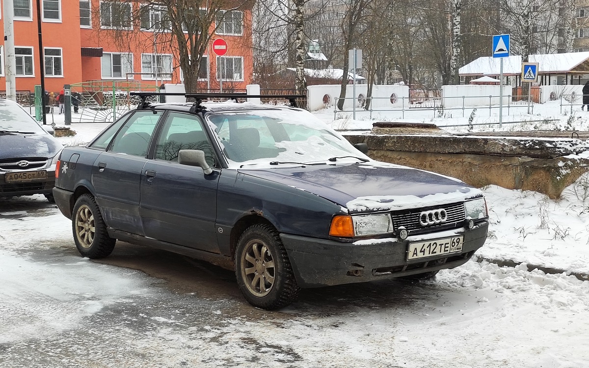 Тверская область, № А 412 ТЕ 69 — Audi 80 (B3) '86-91