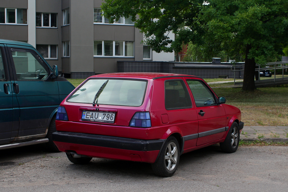 Литва, № EAU 796 — Volkswagen Golf (Typ 19) '83-92