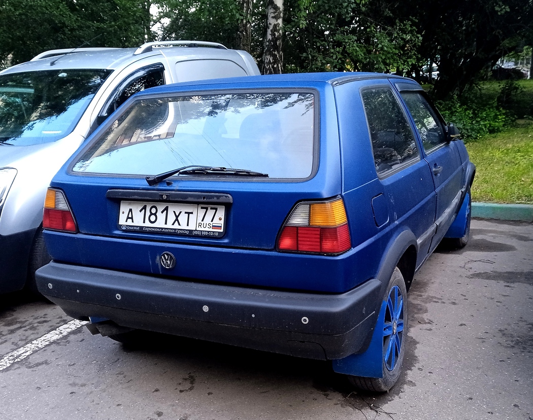 Москва, № А 181 ХТ 77 — Volkswagen Golf (Typ 19) '83-92