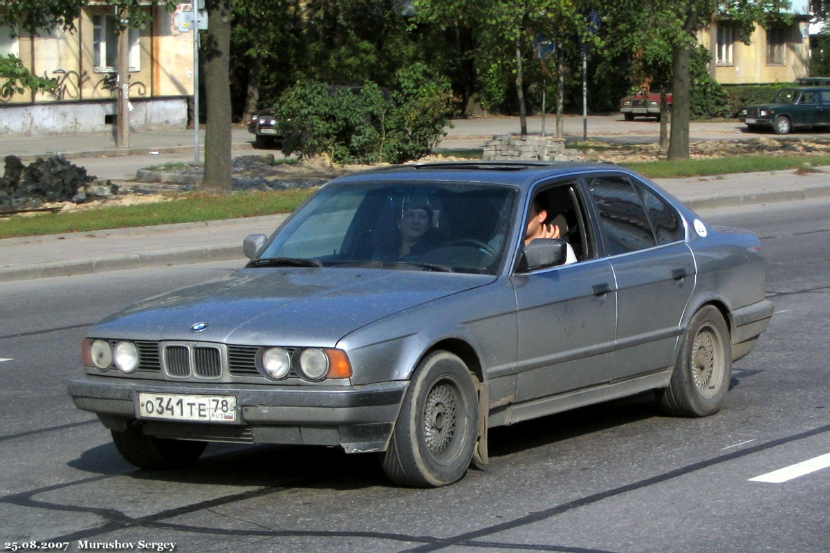 Санкт-Петербург, № О 341 ТЕ 78 — BMW 5 Series (E34) '87-96
