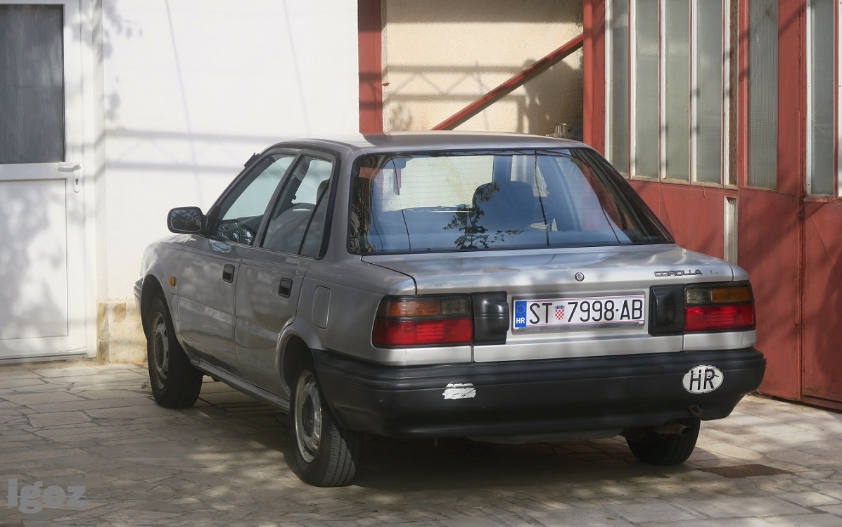 Хорватия, № ST 7998-AB — Toyota Corolla (E90) '87-92