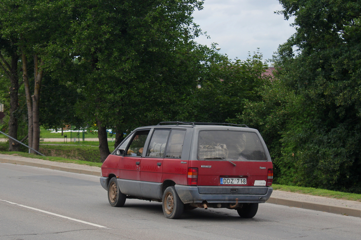Литва, № DDZ 718 — Renault Espace (1G) '84-91
