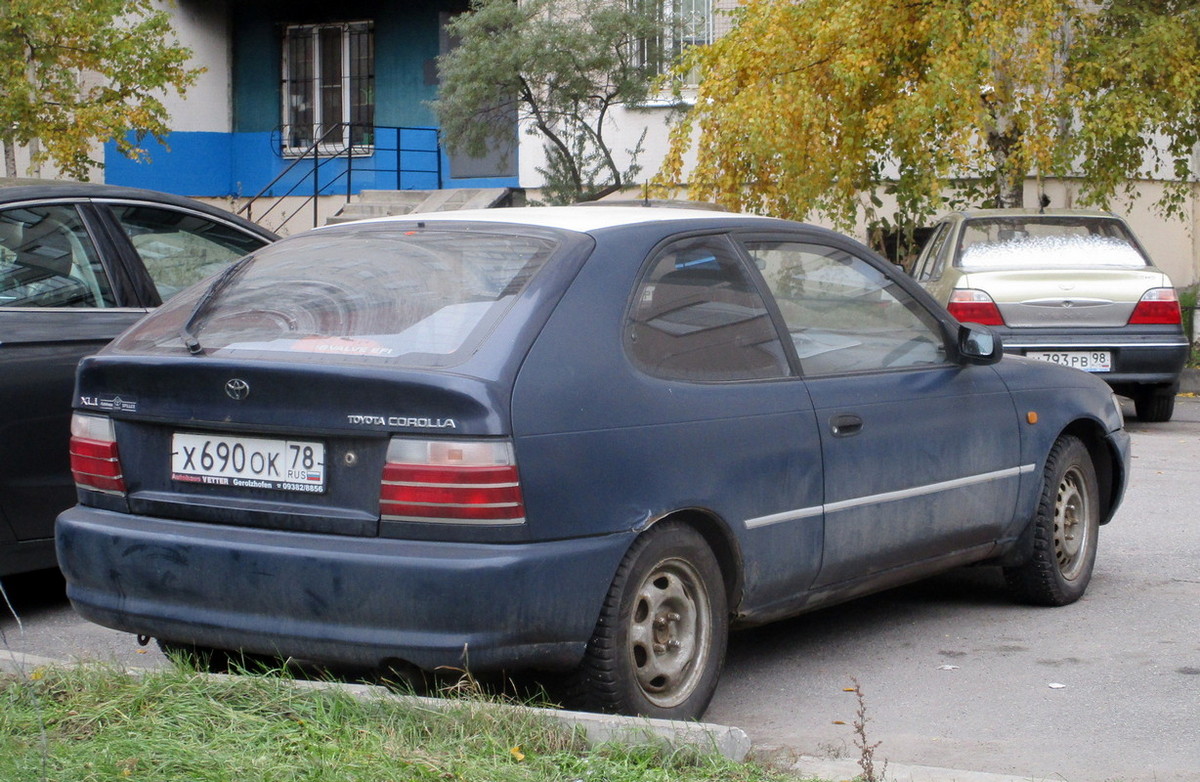 Санкт-Петербург, № Х 690 ОК 78 — Toyota Corolla (E100) '91-02
