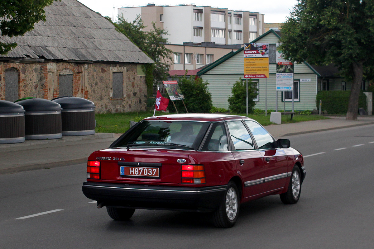 Литва, № H87037 — Ford Scorpio (1G) '85-94; Литва — Radviliškio miesto šventė 2023