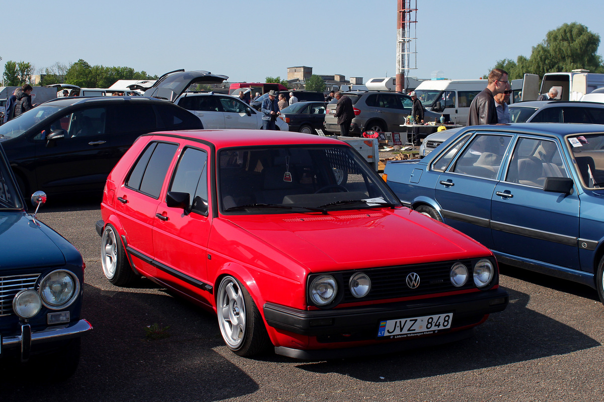 Литва, № JVZ 848 — Volkswagen Golf (Typ 19) '83-92; Литва — Retro mugė 2023