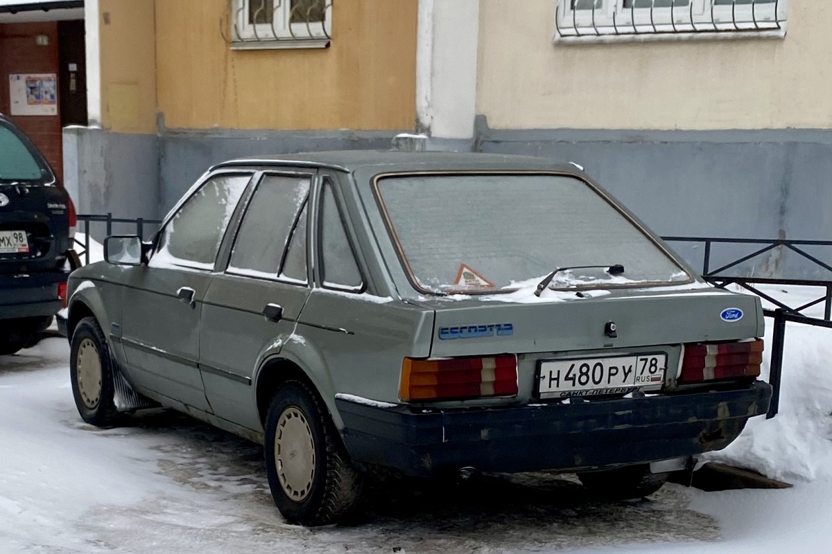 Санкт-Петербург, № Н 480 РУ 78 — Ford Escort MkIII '80-86