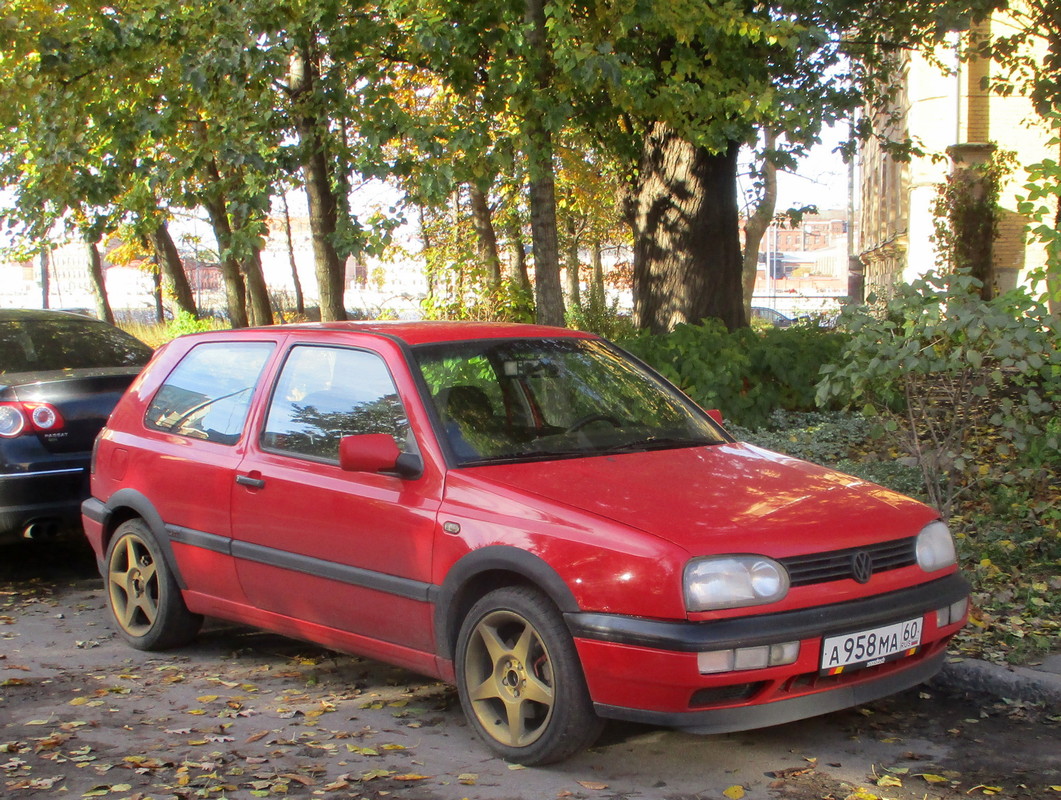 Псковская область, № А 958 МА 60 — Volkswagen Golf III '91-98