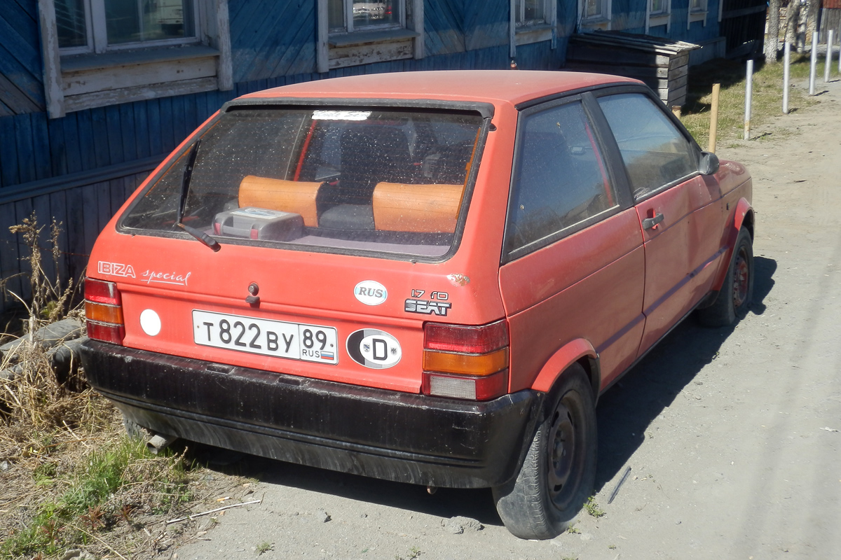 Ямало-Ненецкий автономн. округ, № Т 822 ВУ 89 — SEAT Ibiza (1G) '84-93