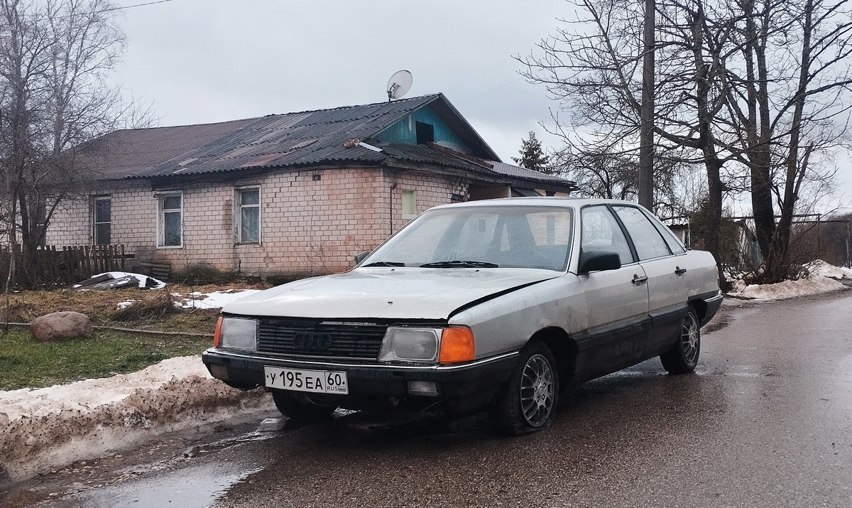 Псковская область, № У 195 ЕА 60 — Audi 100 (C3) '82-91