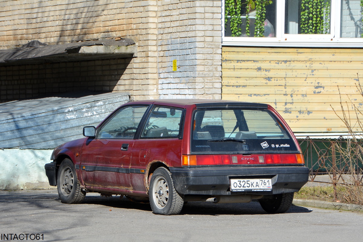Ростовская область, № О 325 КА 761 — Honda Civic (3G) '83-87