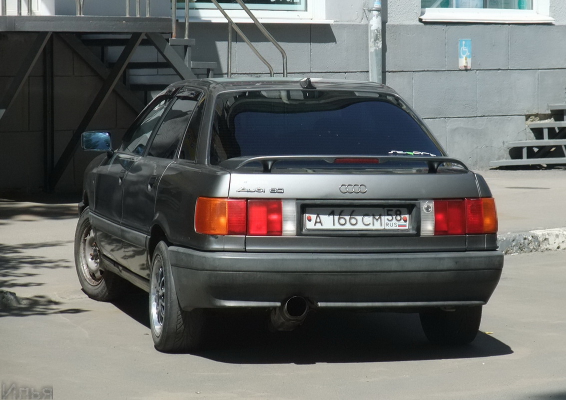 Саратовская область, № А 166 СМ 58 — Audi 80 (B3) '86-91