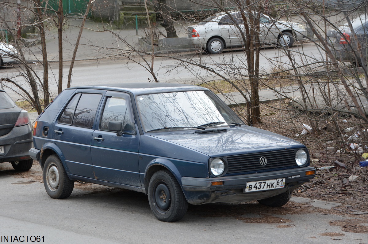 Ростовская область, № В 437 НК 61 — Volkswagen Golf (Typ 19) '83-92