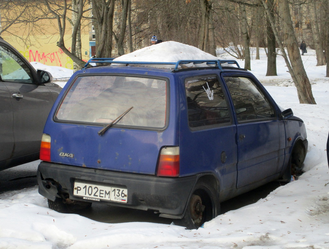 Воронежская область, № Р 102 ЕМ 136 — ВАЗ-1111 Ока (СеАЗ) '95-08