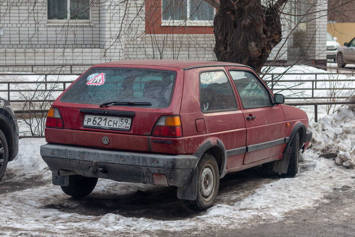 Тюменская область, № Р 621 СН 59 — Volkswagen Golf (Typ 19) '83-92; Пермский край — Вне региона