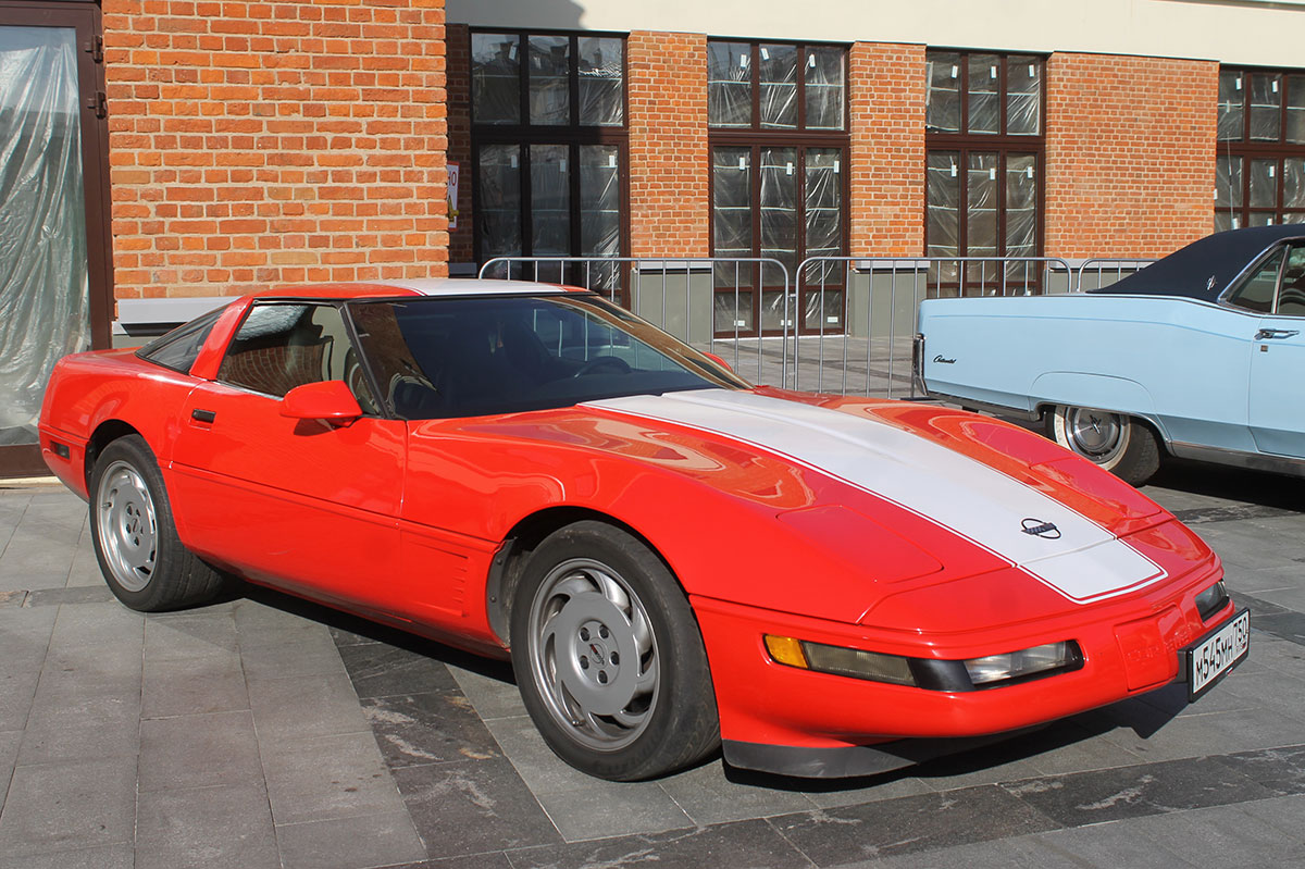 Московская область, № М 545 МН 750 — Chevrolet Corvette (C4) '84-96