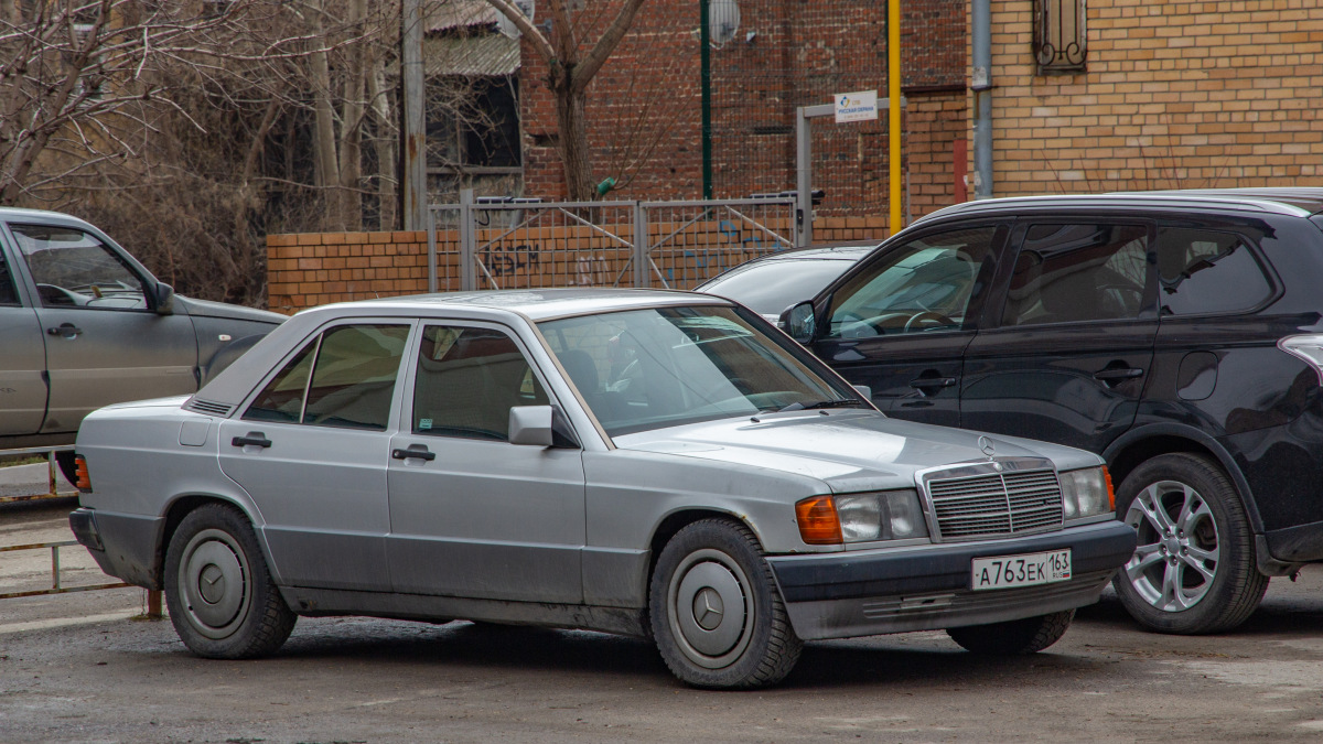 Самарская область, № А 763 ЕК 163 — Mercedes-Benz 190 (W201) '82-93