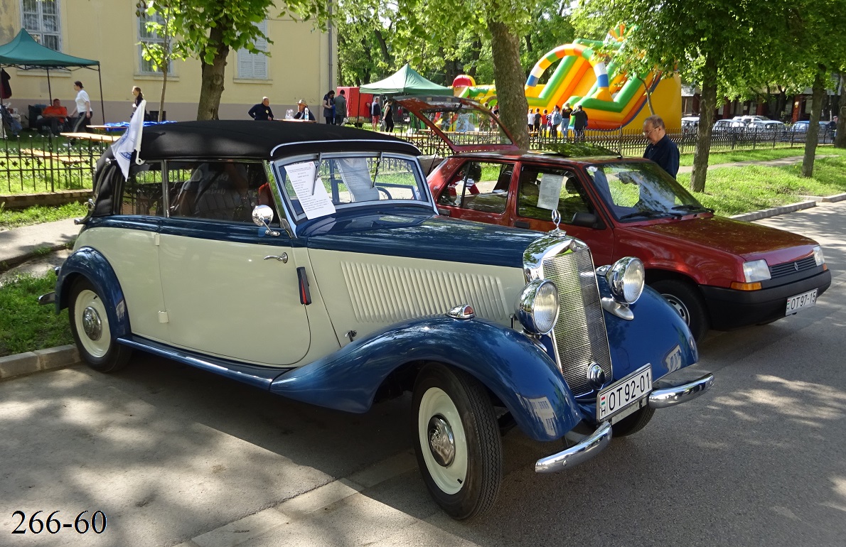 Венгрия, № OT 92-01 — Mercedes-Benz 170H (W28) '36-39; Венгрия — II. Karcagi Veteránjármű Kiállítás