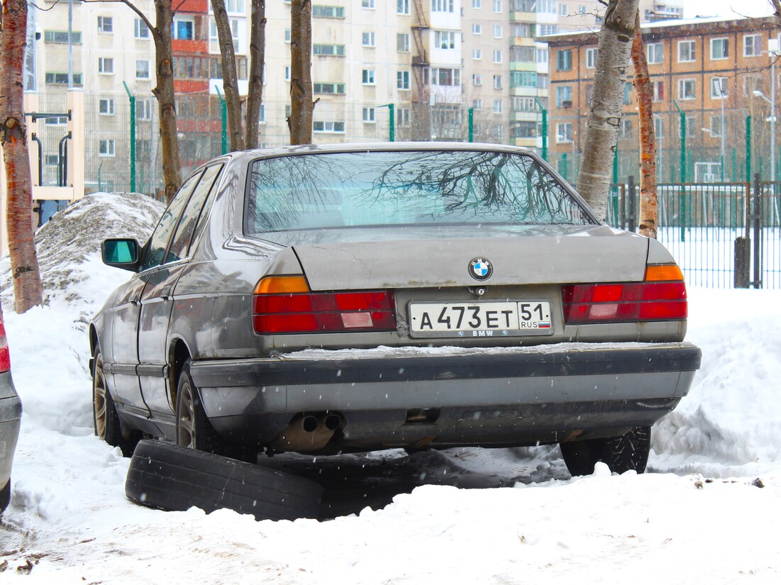 Мурманская область, № А 473 ЕТ 51 — BMW 7 Series (E32) '86-94