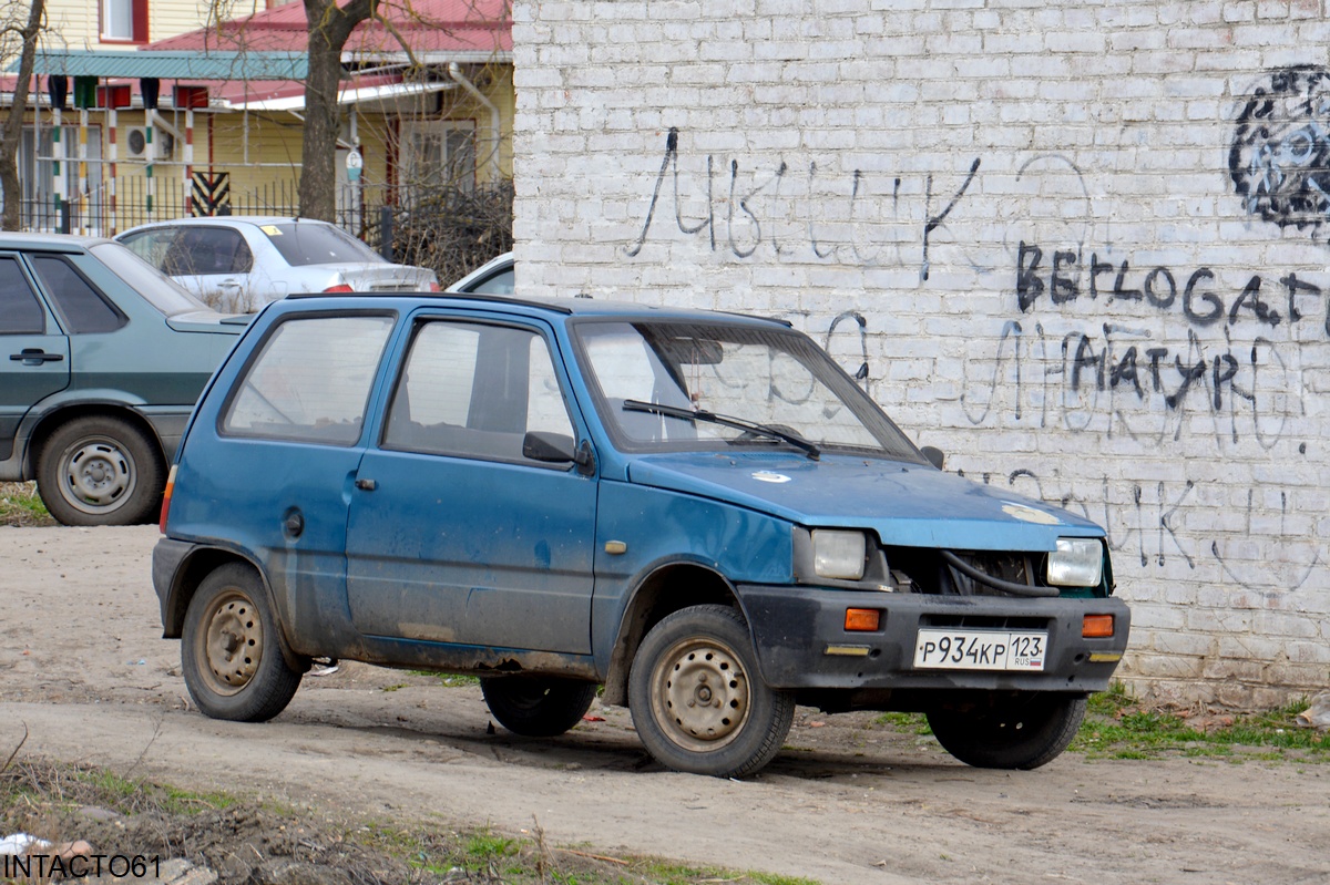 Краснодарский край, № Р 934 КР 123 — ВАЗ-1111 Ока (СеАЗ) '95-08