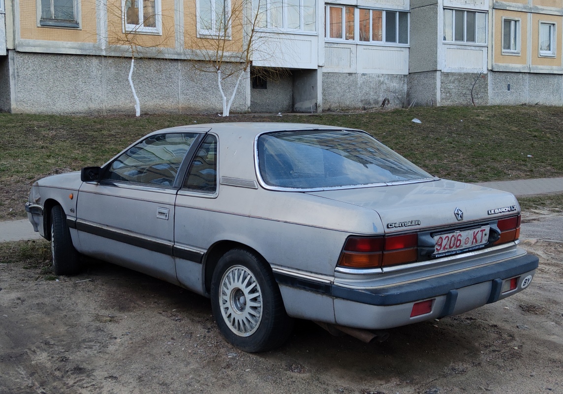 Минск, № 9206 КТ — Chrysler LeBaron Coupe/Convertible (3G) '87-95