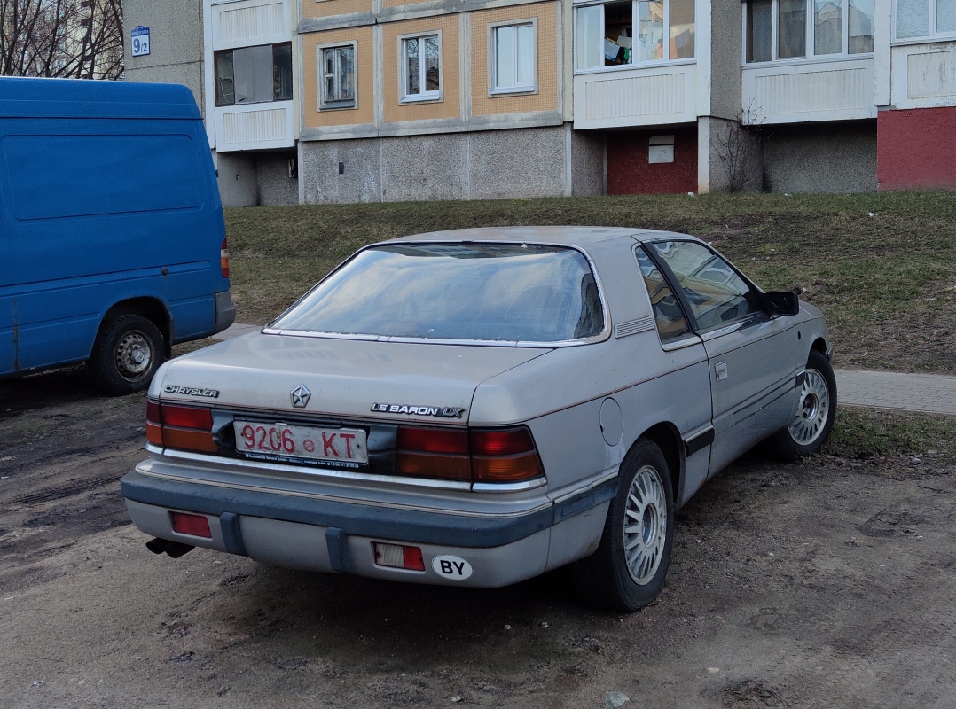 Минск, № 9206 КТ — Chrysler LeBaron Coupe/Convertible (3G) '87-95