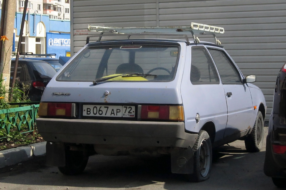 Тюменская область, № В 067 АР 72 — ЗАЗ-1102 Таврия '87-07