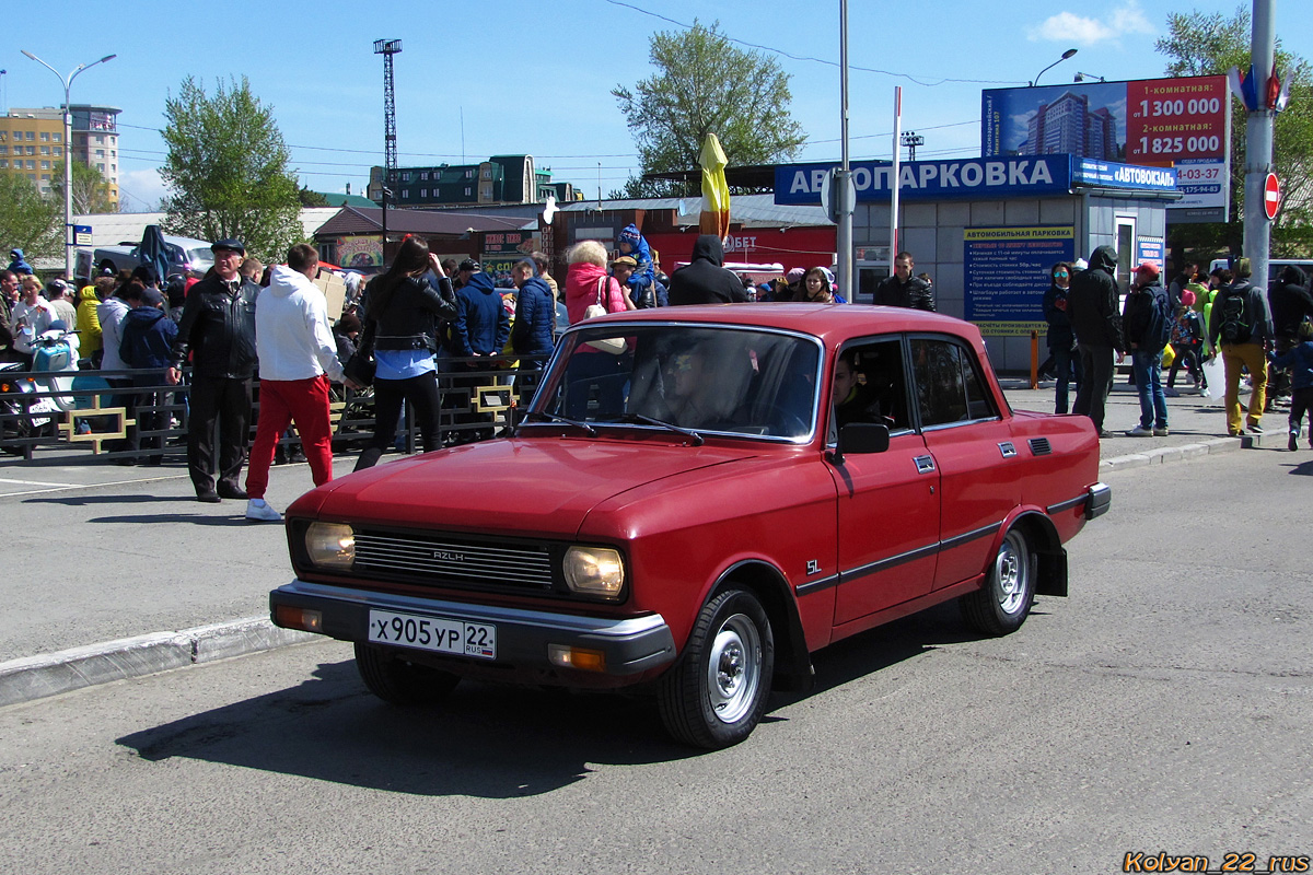 Алтайский край, № Х 905 УР 22 — Москвич-2140-117 (2140SL) '80-88; Алтайский край — День Победы. Барнаул. 2017 год