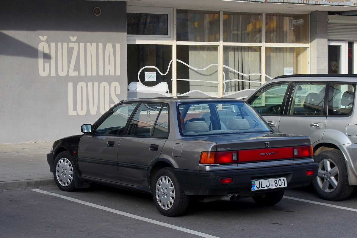 Литва, № JLJ 801 — Honda Civic (4G) '87-91