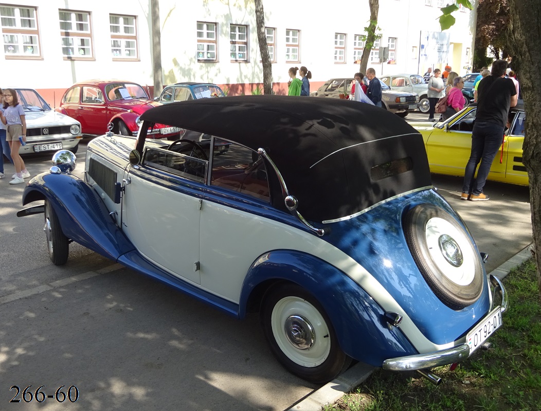 Венгрия, № OT 92-01 — Mercedes-Benz 170H (W28) '36-39; Венгрия — II. Karcagi Veteránjármű Kiállítás