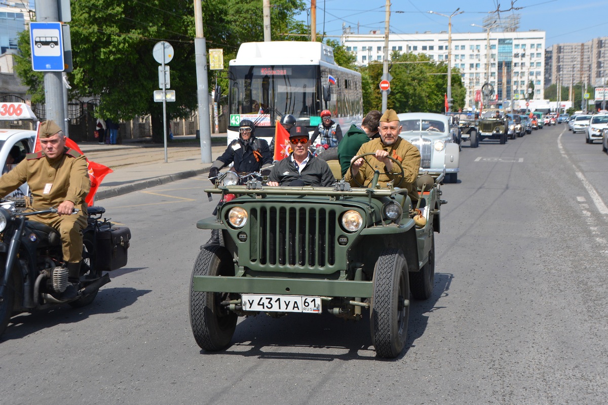 Ростовская область, № У 431 УА 61 — Willys MB '41-45; Ростовская область — 9 Мая Ростов-на-Дону 2024г.